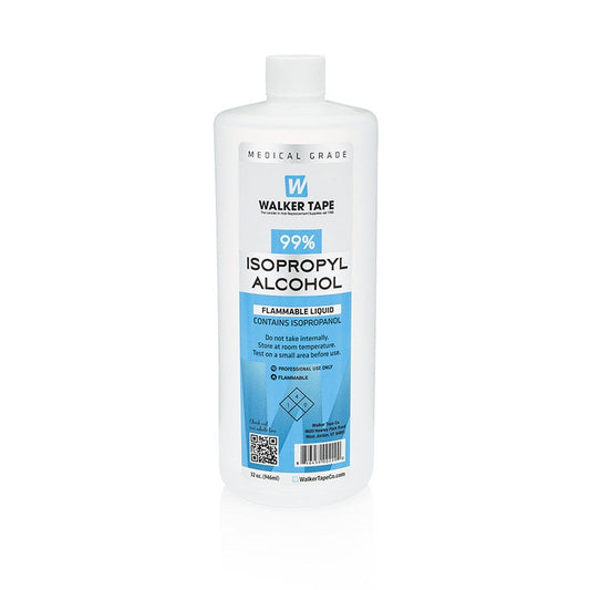 Walker 99% Isopropyl Alcohol for Removing Oil, Dirt, and Residue from Hair System Base and Your Scalp