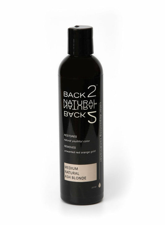 Back2Natural Medium Ash Blonde Color Corrector Conditioner | Gets Gold/Orange Out Of Medium Blonde Hair