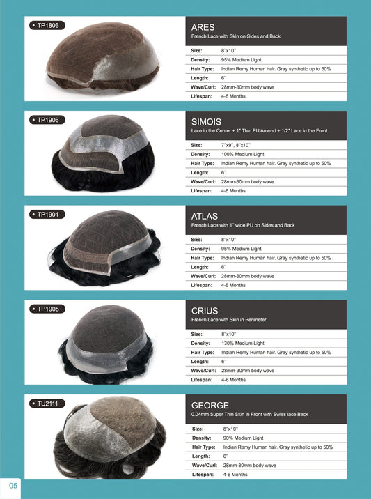 LaVivid Hair System Product Catalog