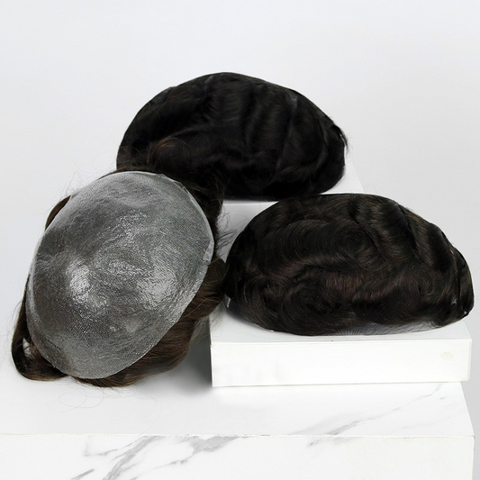 3-Piece Bundle of Louis C-through Bio Skin Men’s Hair System | 0.04-0.06mm